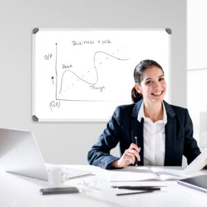 Parrot Magnetic Slimline Whiteboards 900x600mm 18mm - Image 1