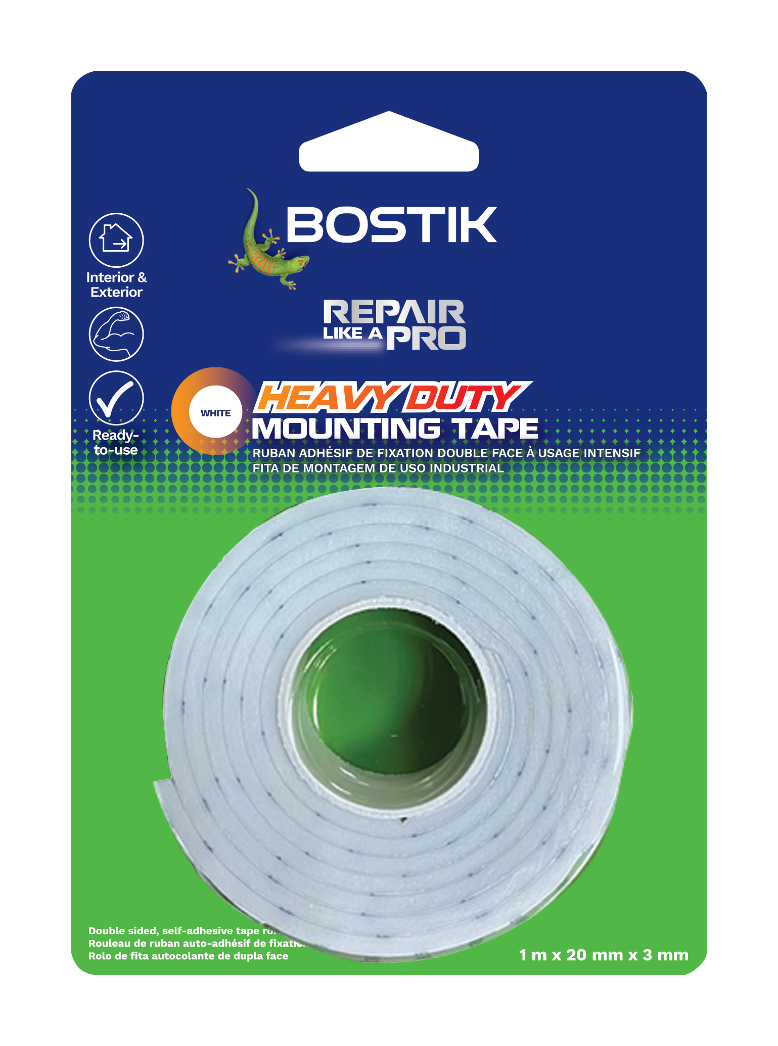 Bostik Mounting Tapes 20mmx3mm - Image 1