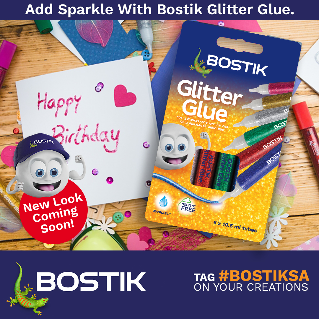 Bostik Glitter Glue Assorted 6 Pack 10ml - Image 1