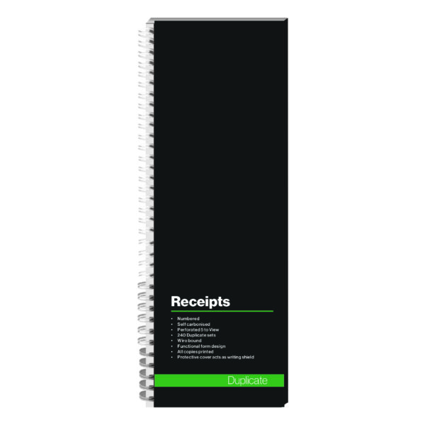 RBE Receipt Books 110mmx300mm 50 Sets