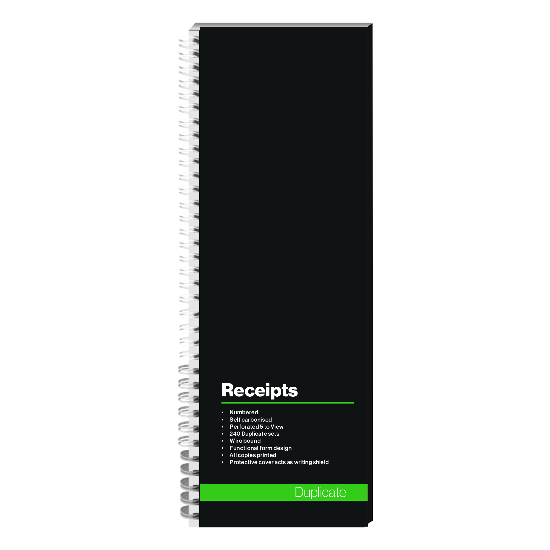 RBE Receipt Books 110mmx300mm 50 Sets - Image 1