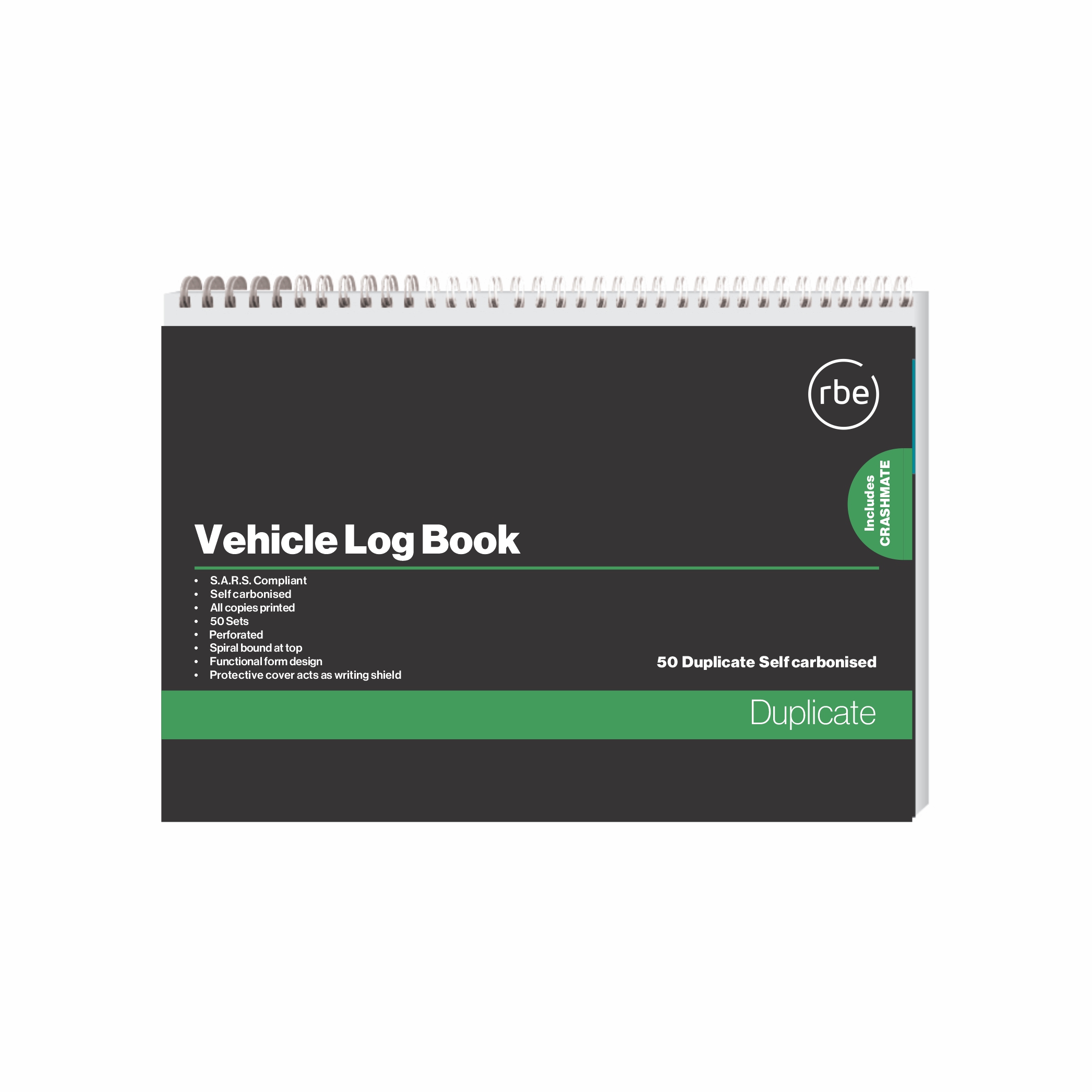 RBE Motor Vehicle Log Book A5 - Image 1