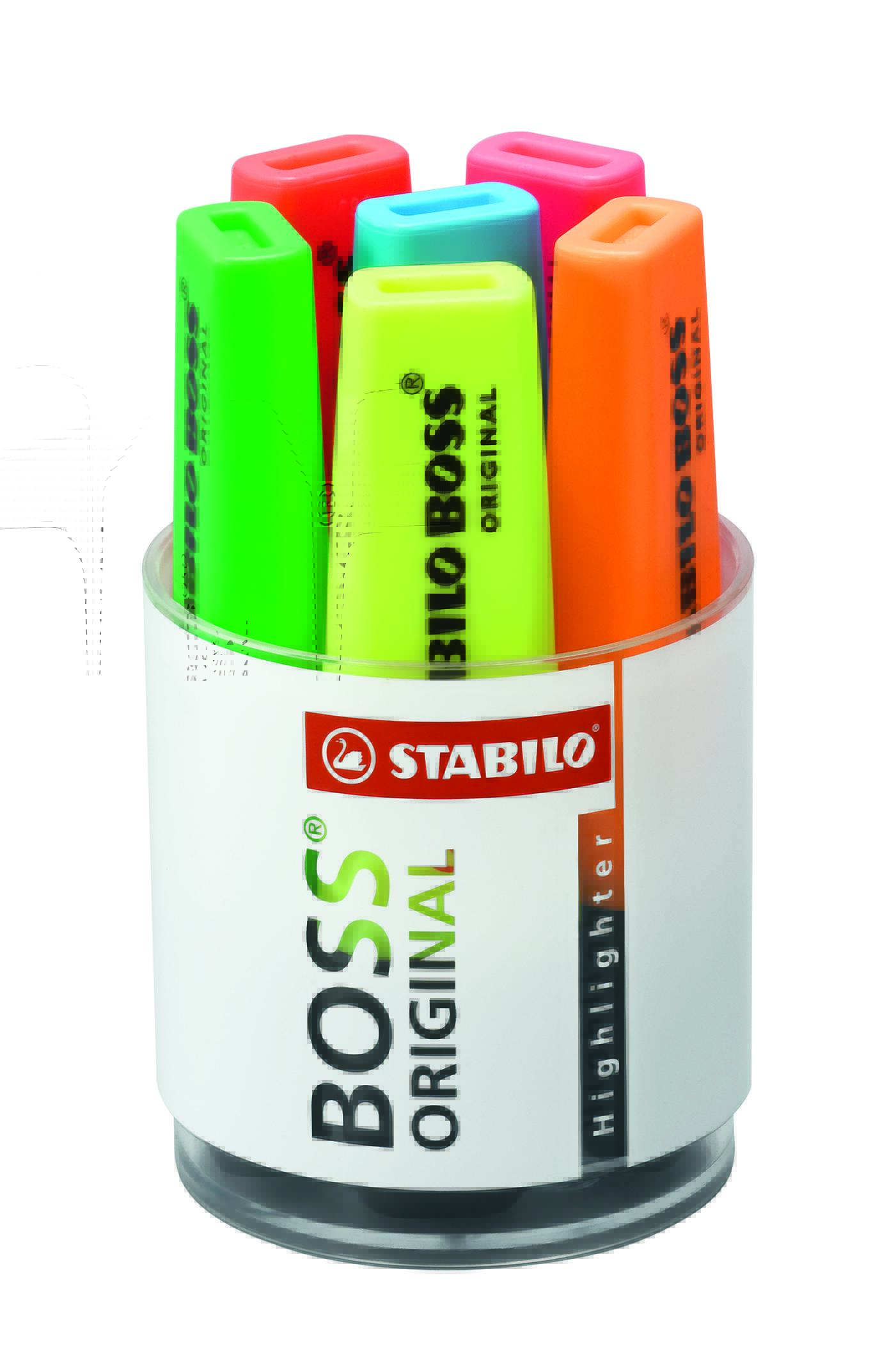 Stabilo BOSS Highlighters Assorted Bright 6 Pack 2mm - Image 1