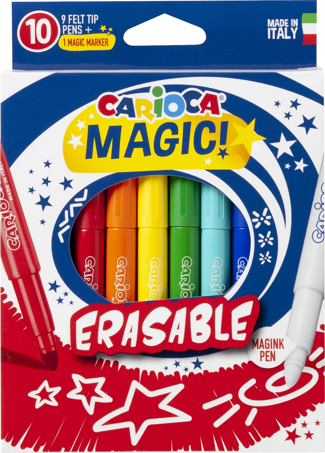CARIOCA Erasable Magic Markers Assorted 10 Pack - Image 1
