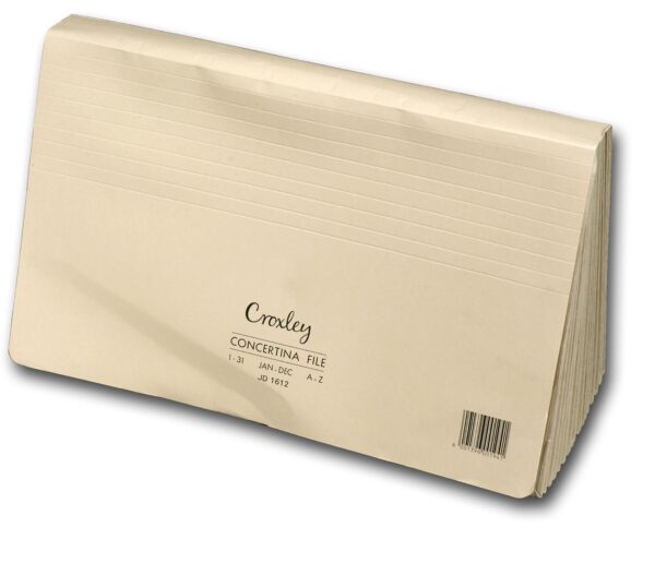 Croxley Concertina File - 16 Compartments