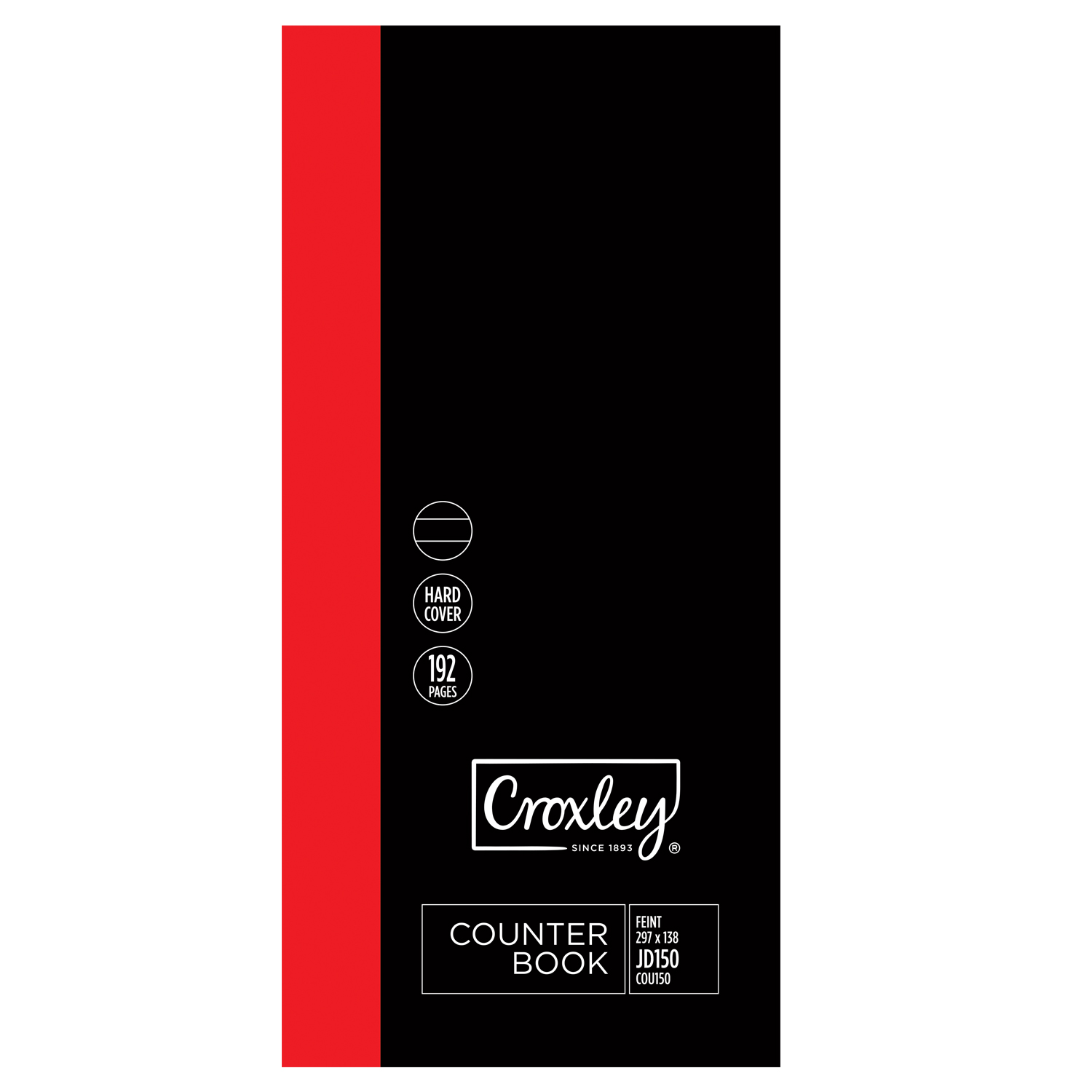 CROXLEY Counter Books COUNTER BOOKS JD150, Half Width, 2 - Image 1