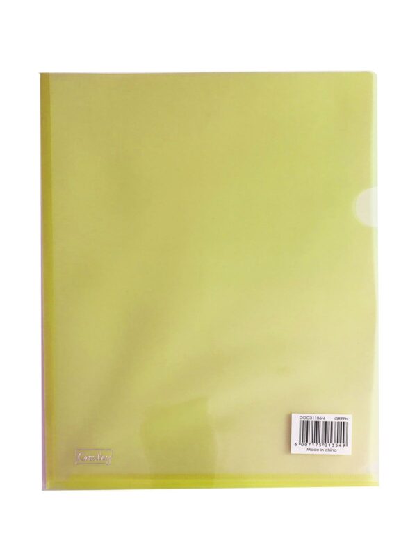 CROXLEY Document Wallet and Gusset A4 Yellow