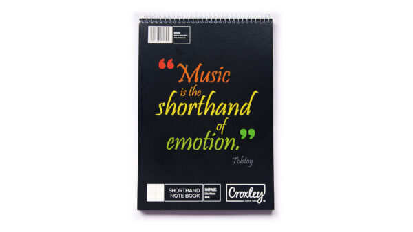 CROXLEY Shorthand Notebook A5 144 Pack Red