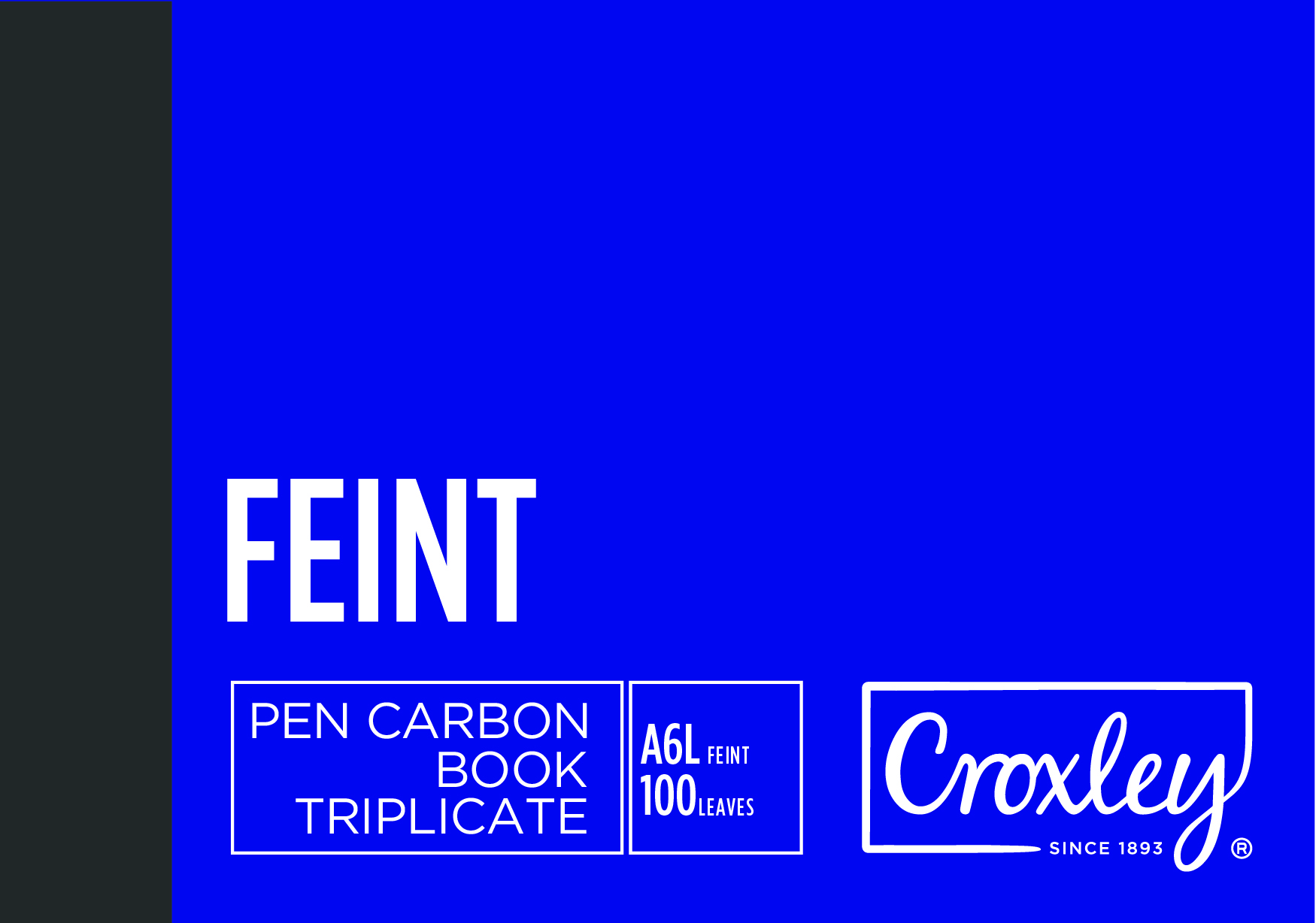 Croxley Triplicate Book Feint A6L 100 Leaf - Image 1