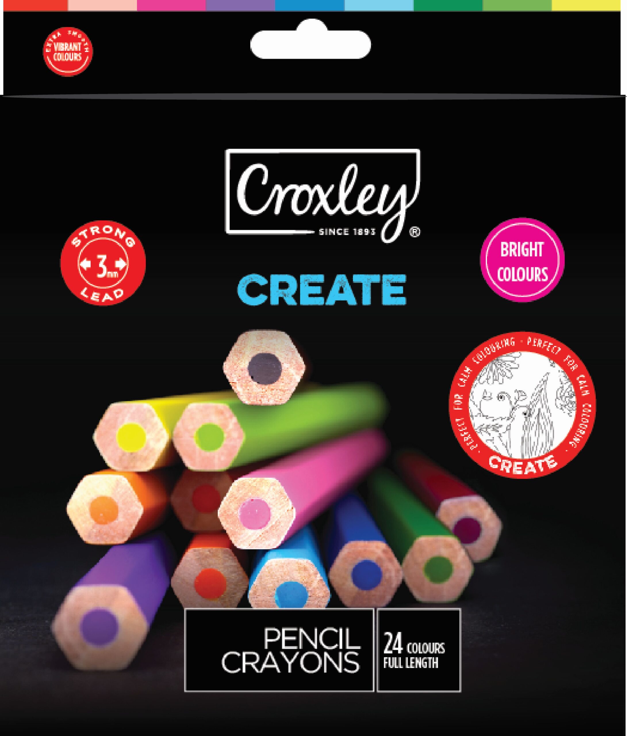 CROXLEY Croxley Create Wooden Coloured Pencils - Image 1