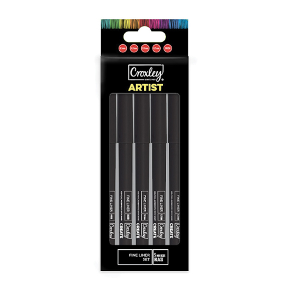 Sketch Set  Artist Fineliner 5Pk - Image 1