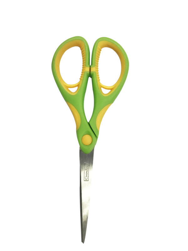 CROXLEY Scissors Green and Yellow 17cm