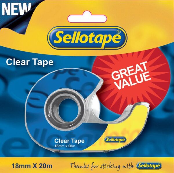 Sellotape Clear Tape 18mmx20m