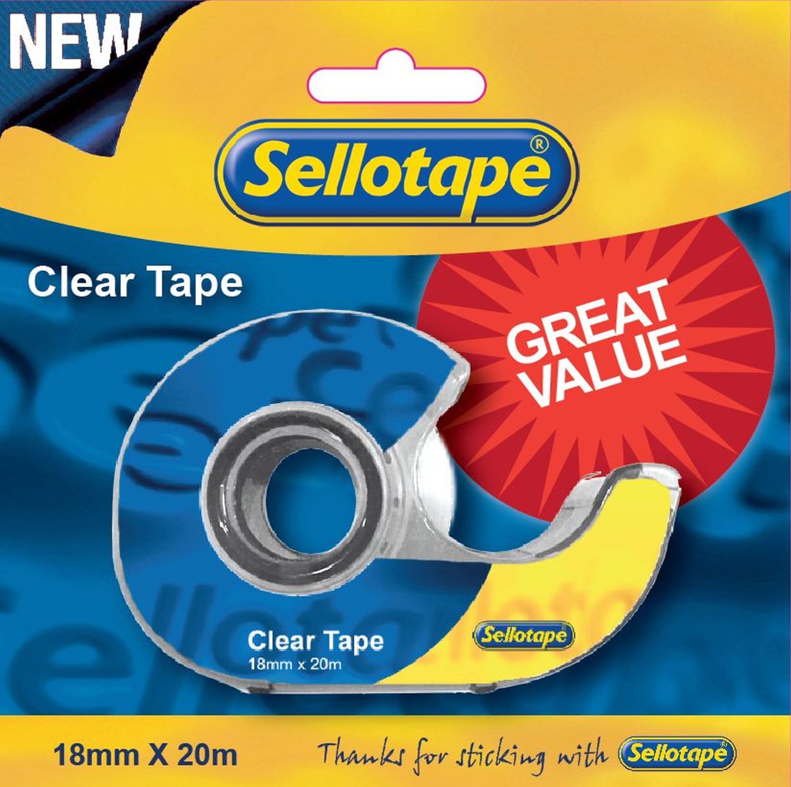 Sellotape Clear Tape 18mmx20m - Image 1