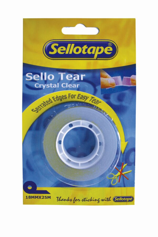 Sellotape No-Scissor Tape 18mmx25m