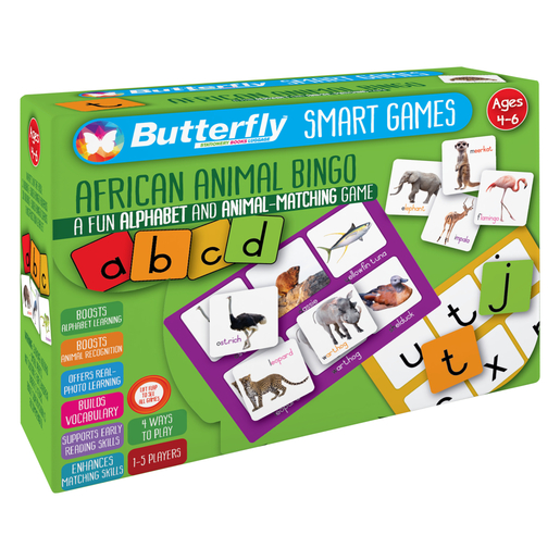 Smart Games Butterfly African Animal Bingo