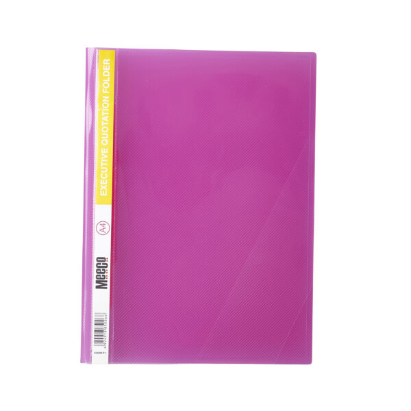 Meeco Premium Quotation Folders A4 Pink