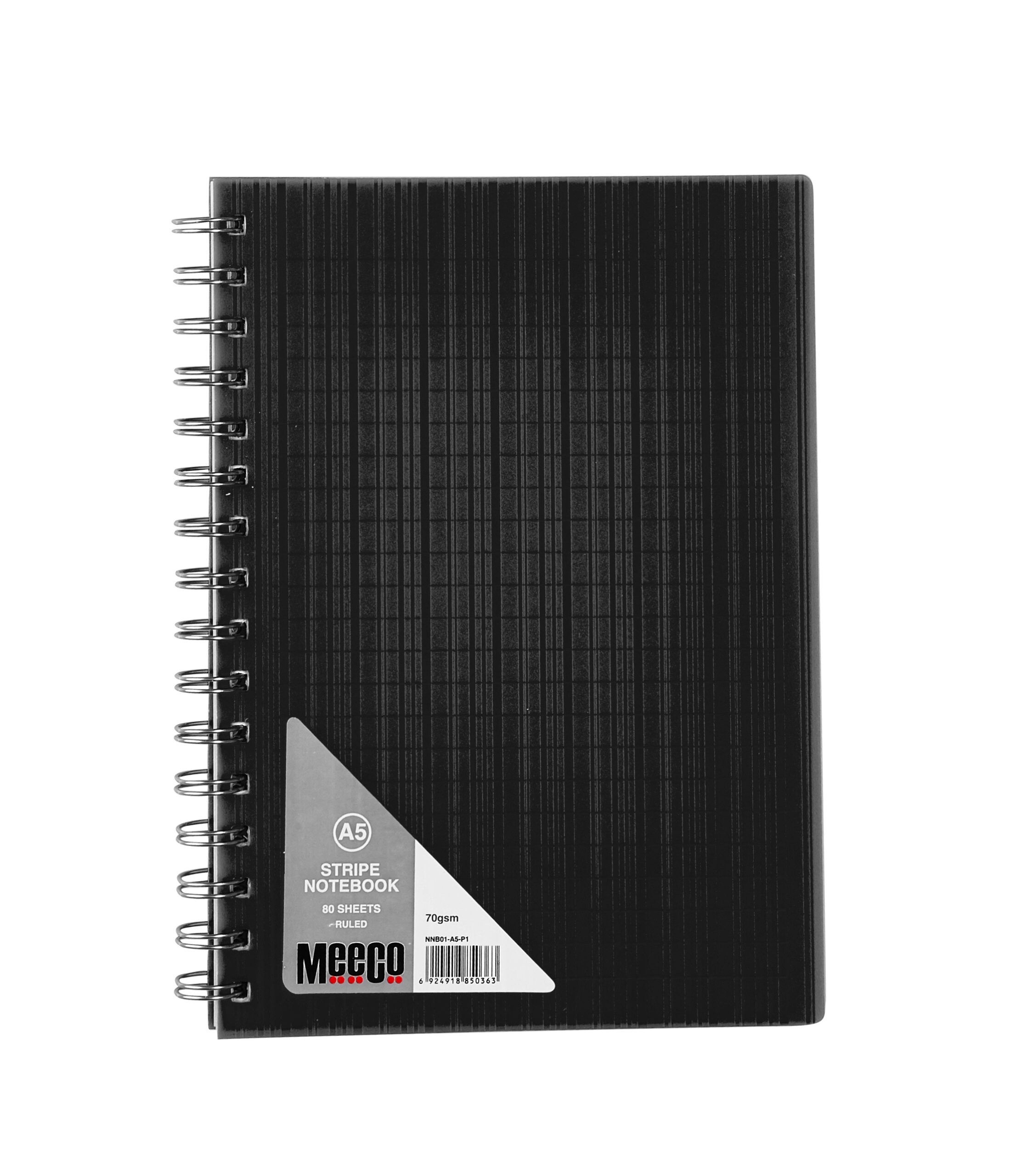 Meeco Executive Notebooks A5 Black - Image 1