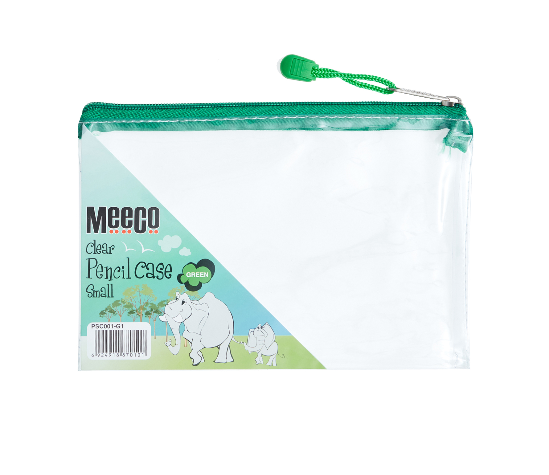 Meeco Clear Exam Pencil Bag 21cm Colour - Image 1