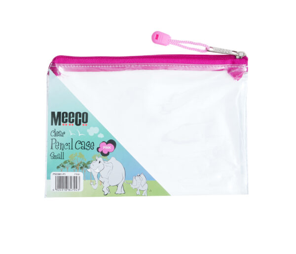 Meeco Clear Exam Pencil Bag 21cm Colour