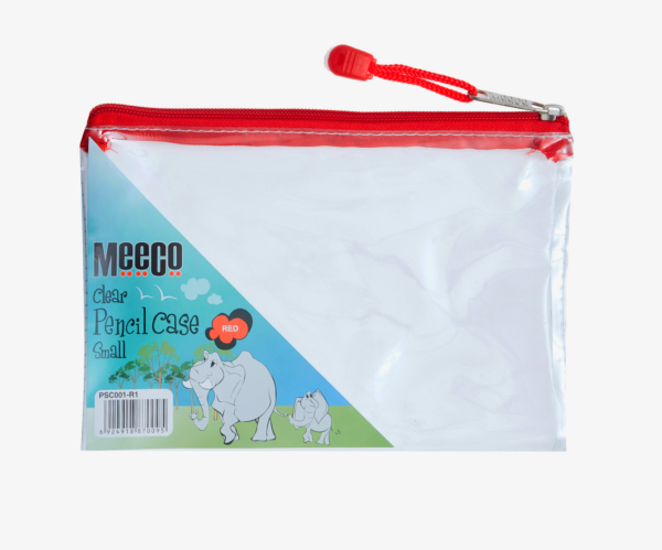 Meeco Clear Exam Pencil Bag 21cm Colour