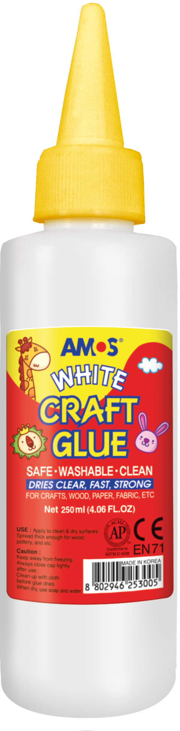 AMOS Craft Glue 250ml Clear