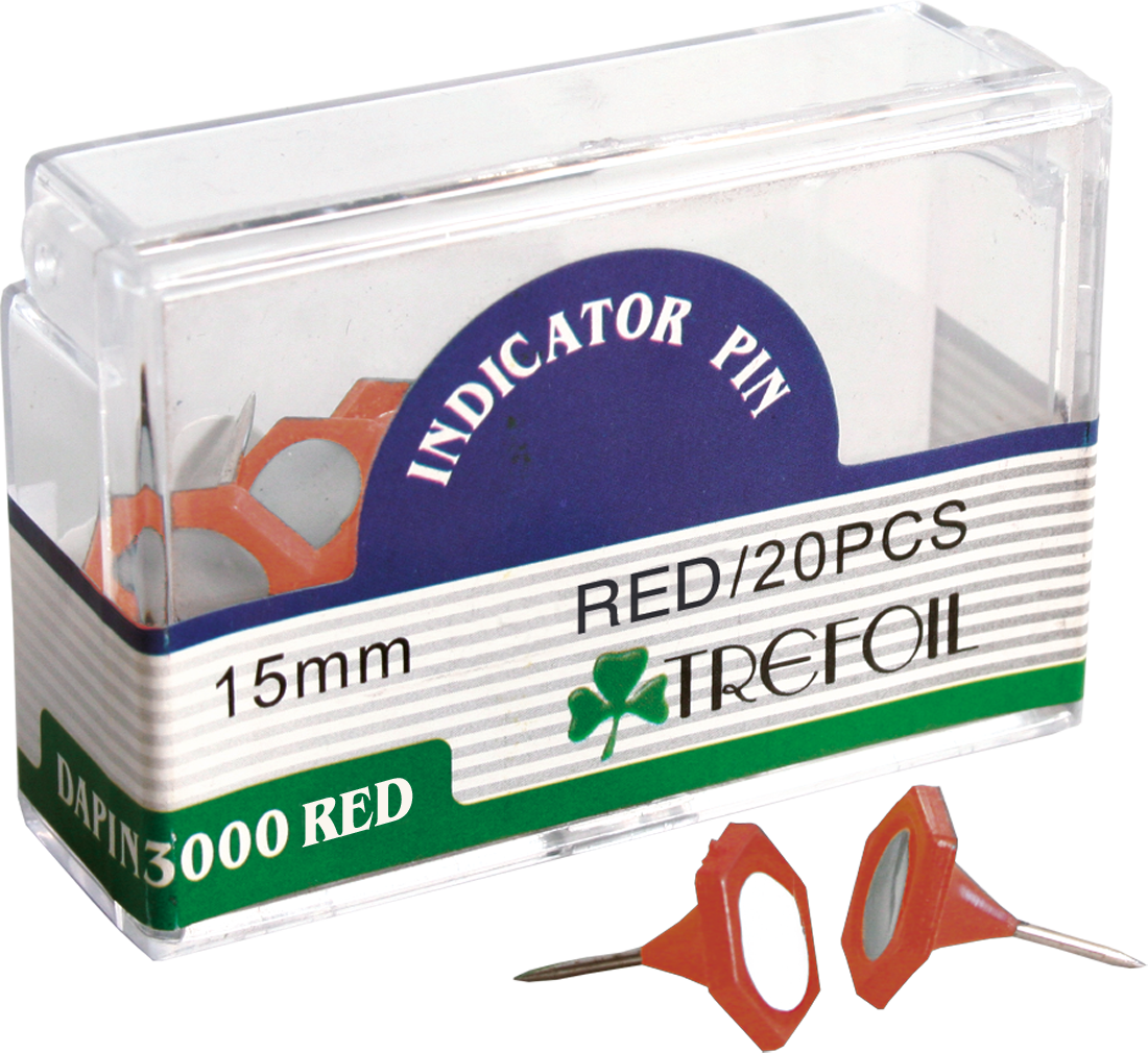 Trefoil Indicator Pins Red - Image 1
