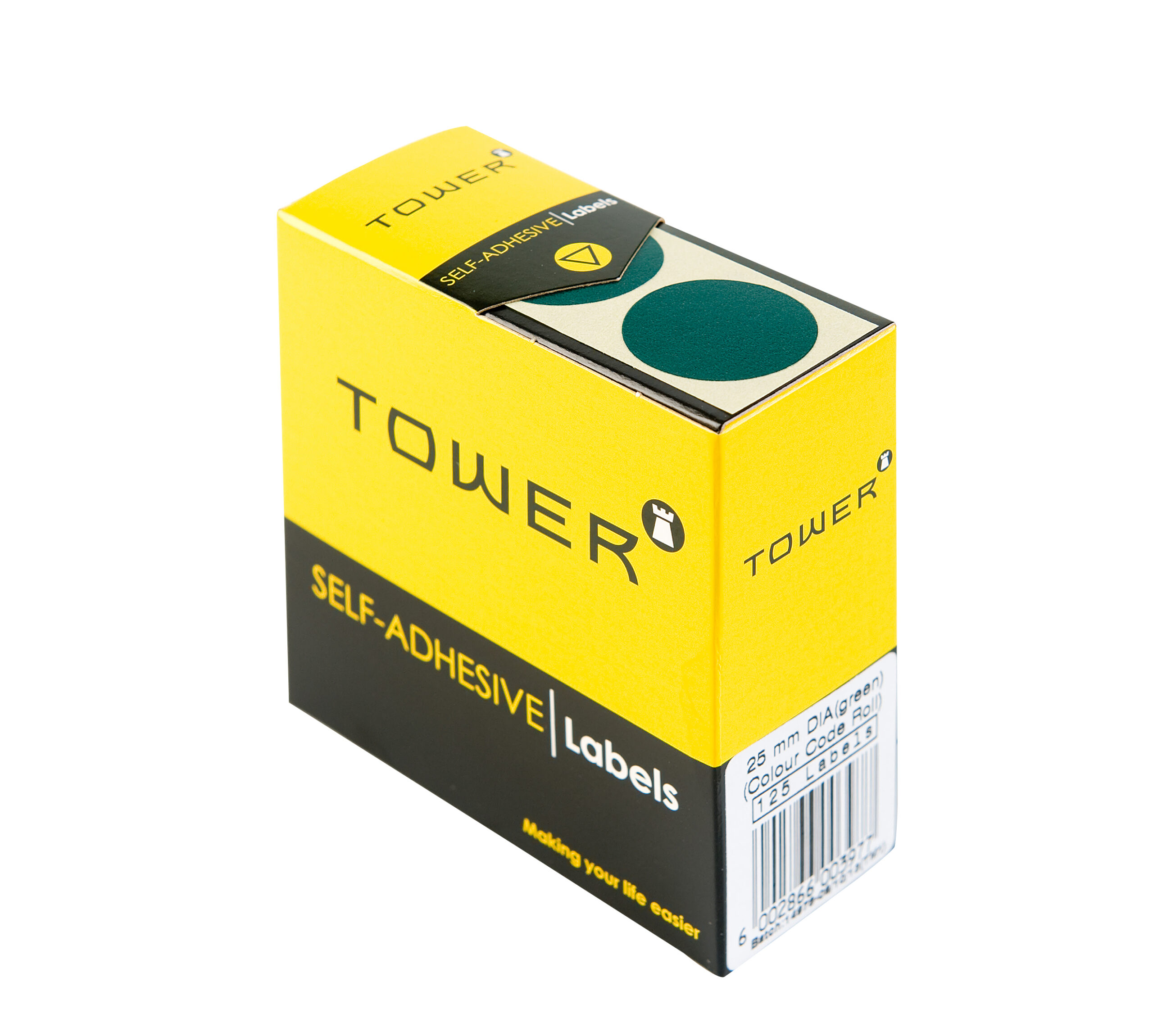 Tower Round Colour Code Labels 25mm - Image 1