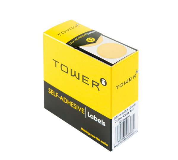 Tower Round Colour Code Labels 25mm