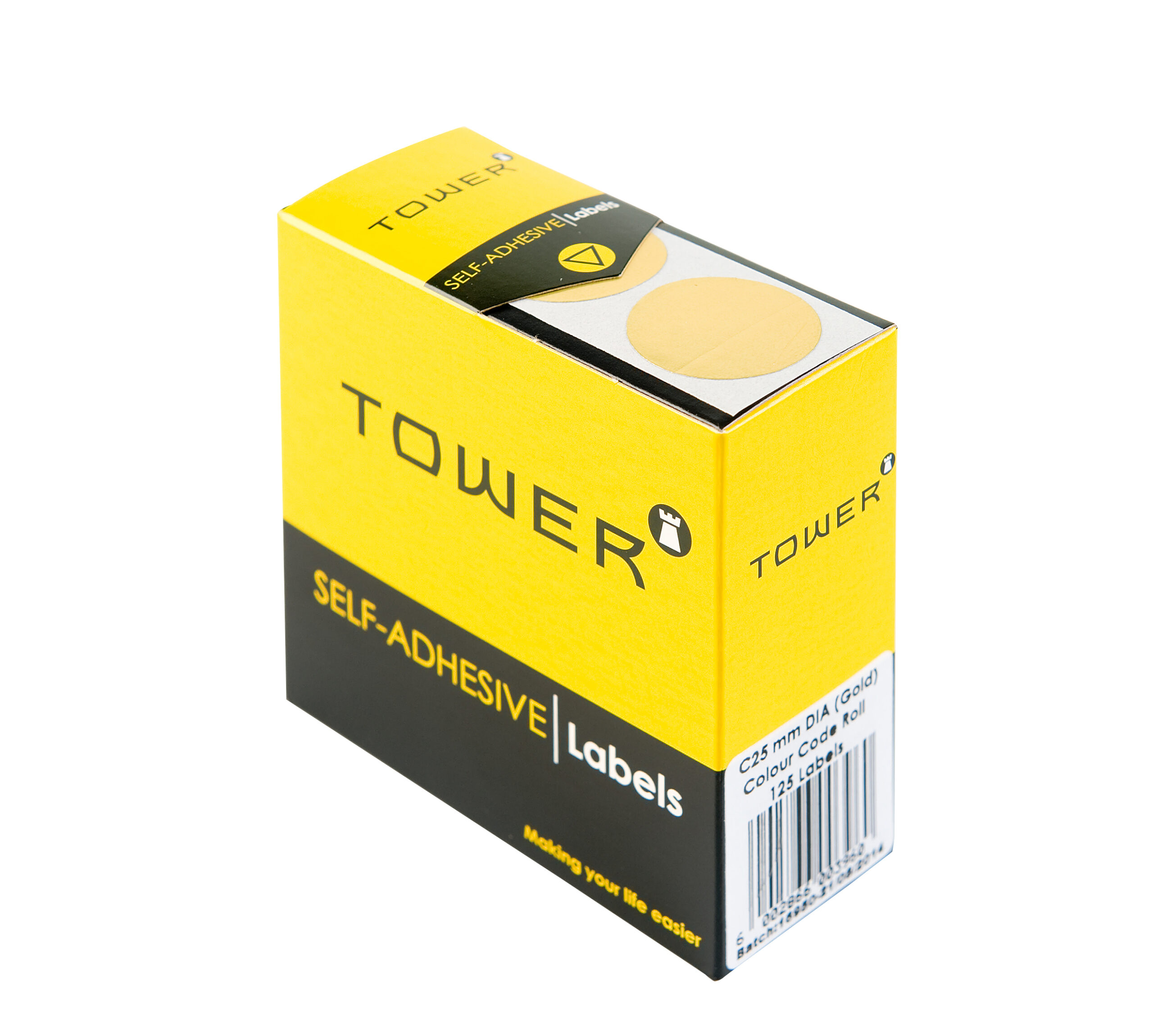 Tower Round Colour Code Labels 25mm - Image 1