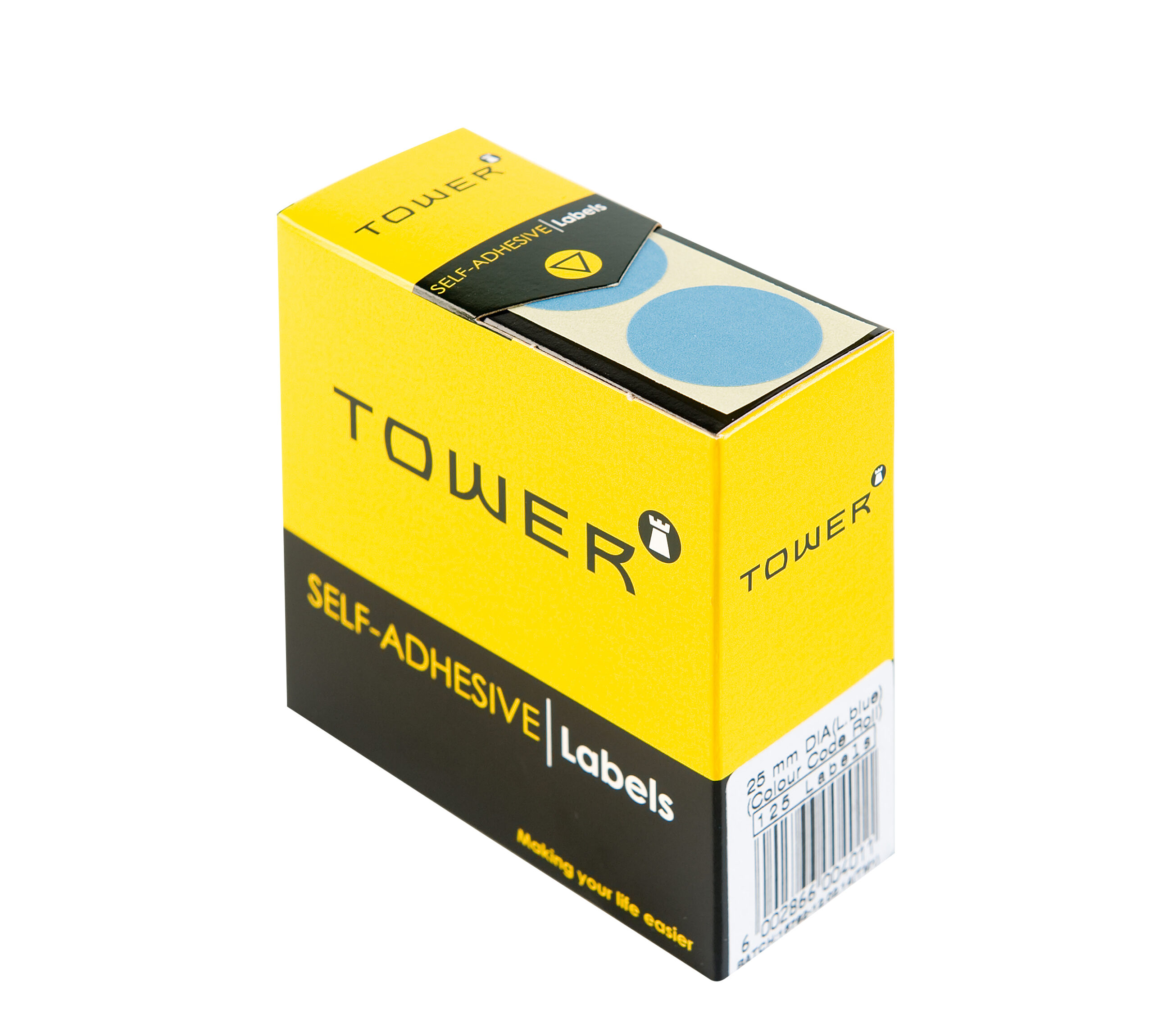 Tower Round Colour Code Labels 25mm - Image 1