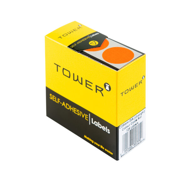 Tower Round Colour Code Labels 25mm