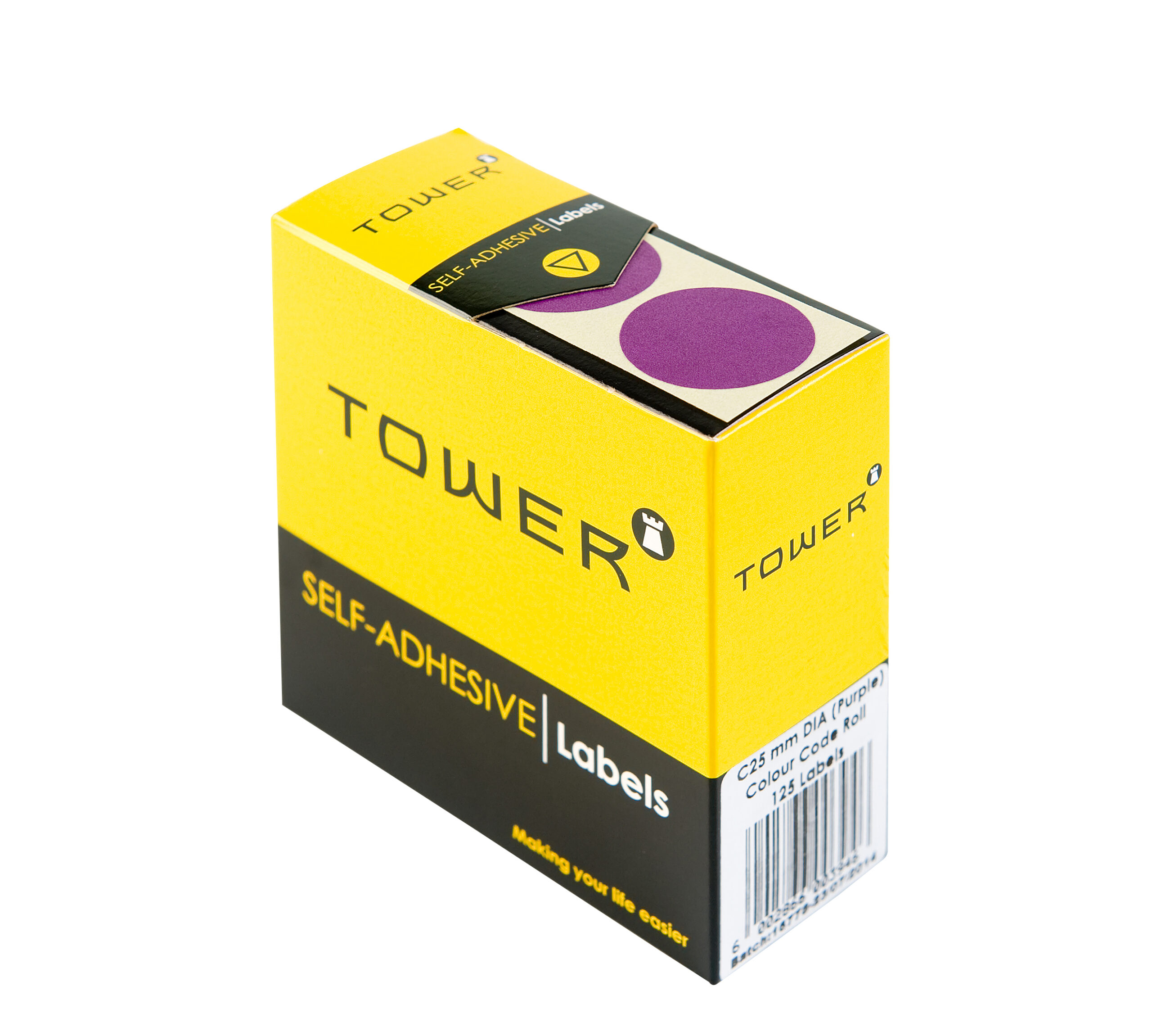 Tower Round Colour Code Labels 25mm - Image 1