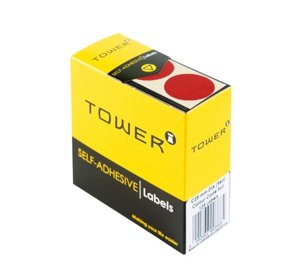 Tower Round Colour Code Labels 25mm