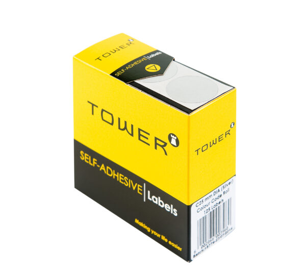 Tower Round Colour Code Labels 25mm