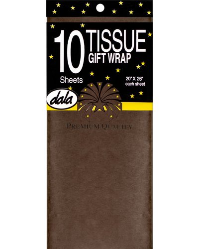 Paper Tissue Brown 10Pcs