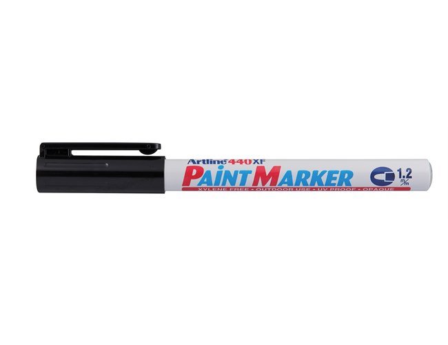 Artline EK-440 Paint Marker 1.2mm Bullet Tip Black - Image 2