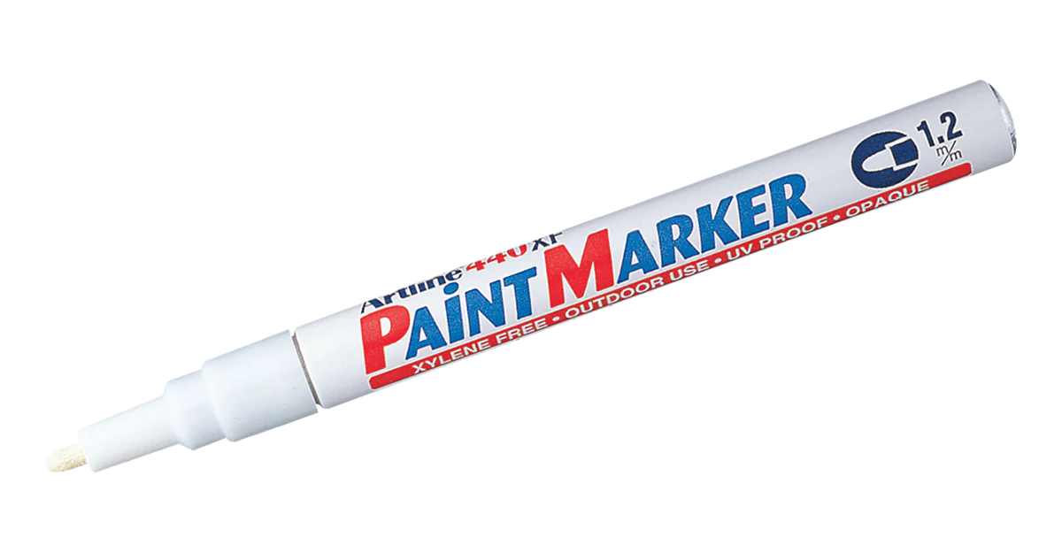 Artline EK-440 Paint Marker 1.2mm Bullet Tip White - Image 1