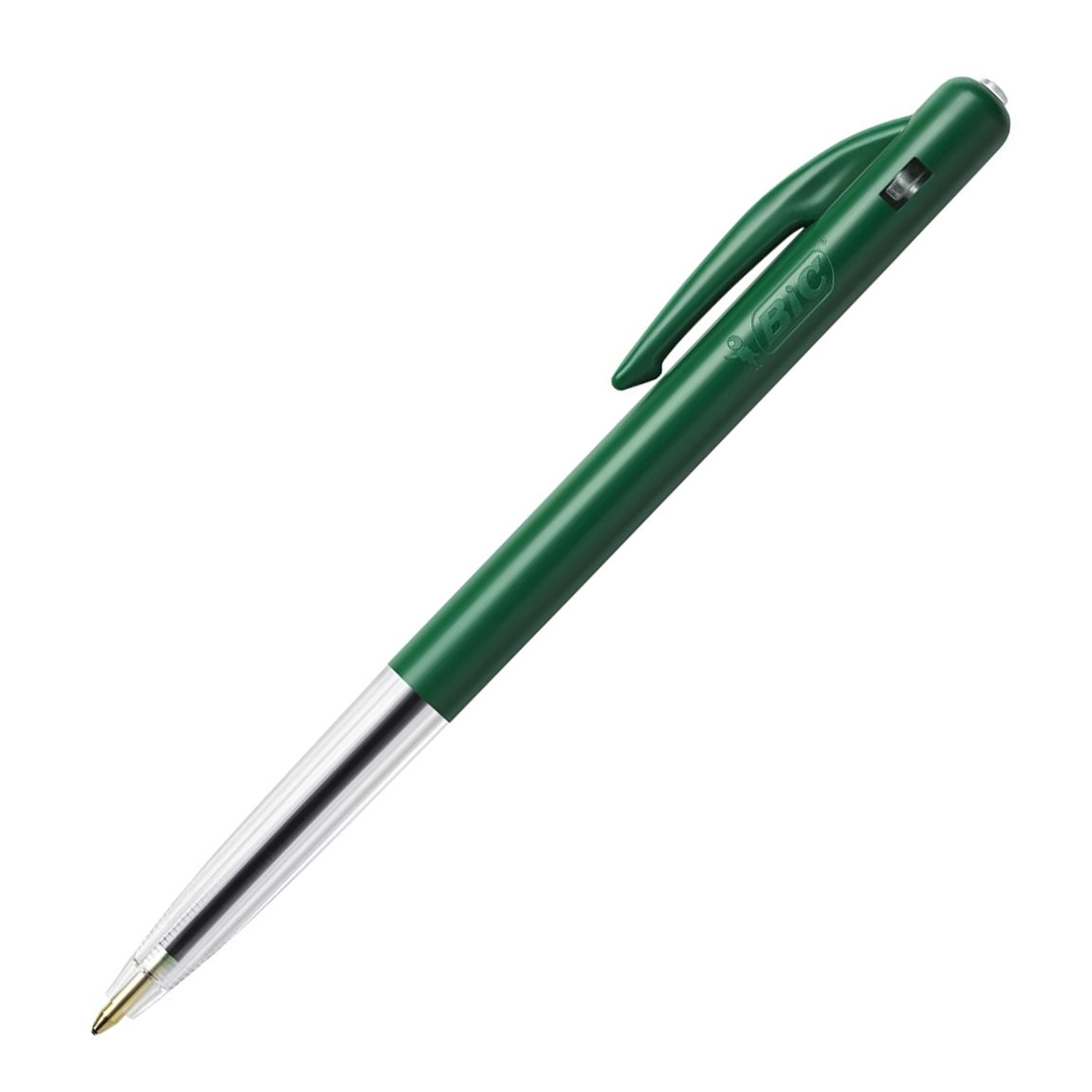 BIC Clic Retractable Ballpoint Pen 1.0mm Green - Image 1