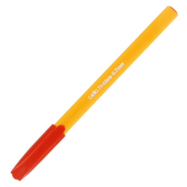 BIC Tri-mate Cello Ballpoint Pen 0.7mm Red