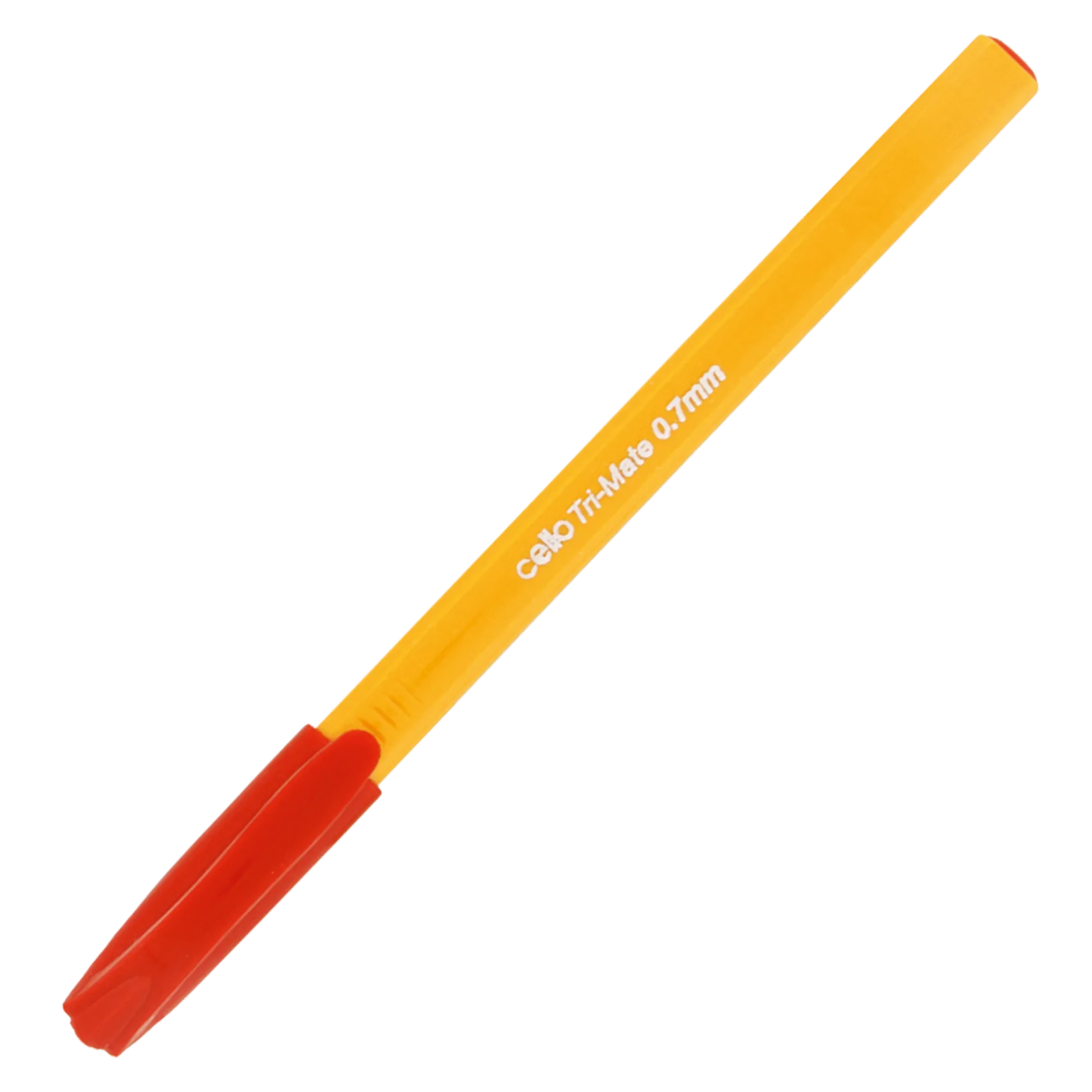 BIC Tri-mate Cello Ballpoint Pen 0.7mm Red - Image 1