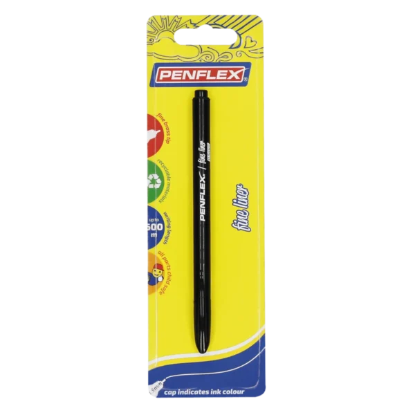 Penflex Fineliner Pen Black, 0.5mm