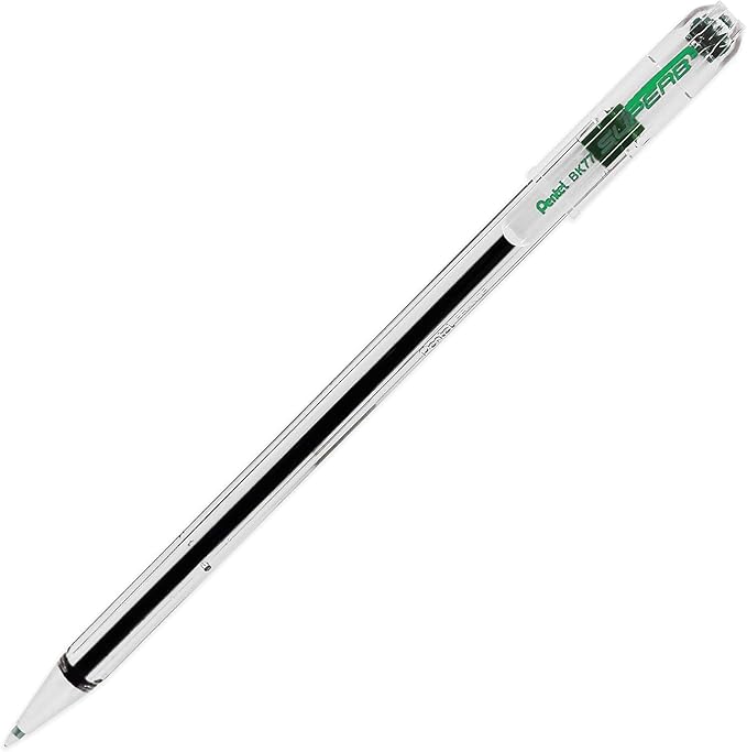 Pentel Superb Ballpoint Pen 0.7mm Fine Green - Image 1