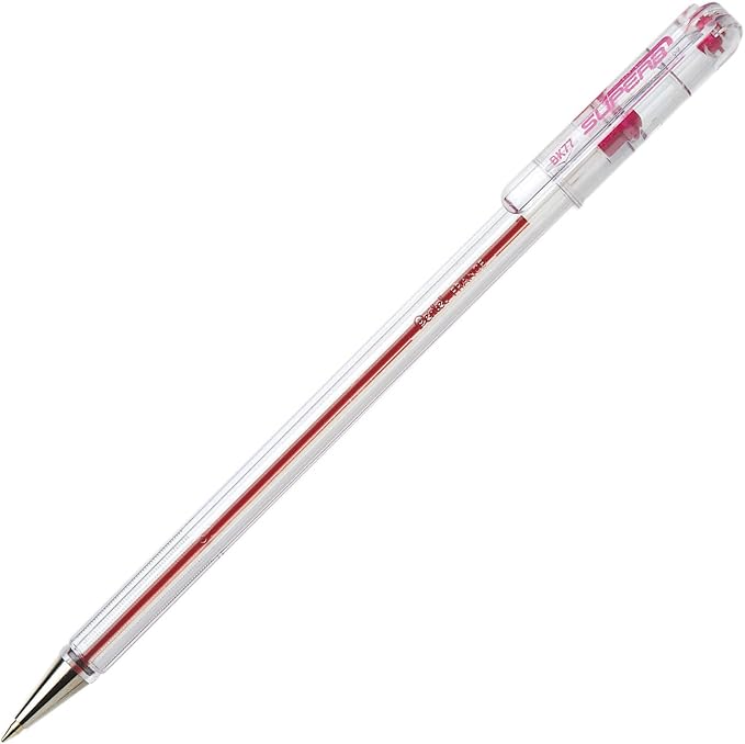 Pentel Superb Ballpoint Pen 0.7mm Fine Pink - Image 1