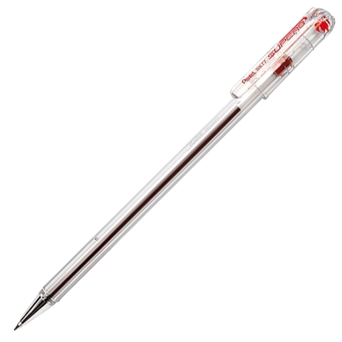 Pentel Superb Ballpoint Pen 0.7mm Fine Red - Image 1