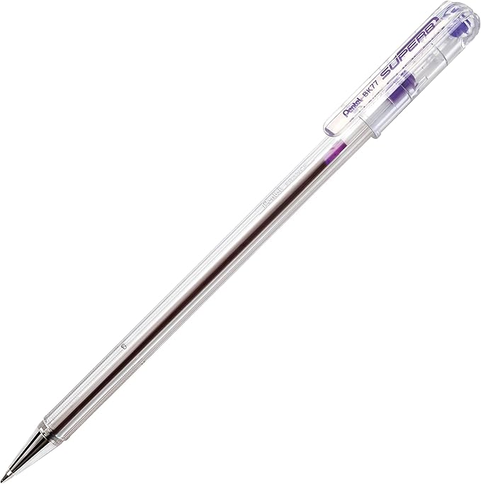Pentel Superb Ballpoint Pen 0.7mm Fine Violet - Image 1