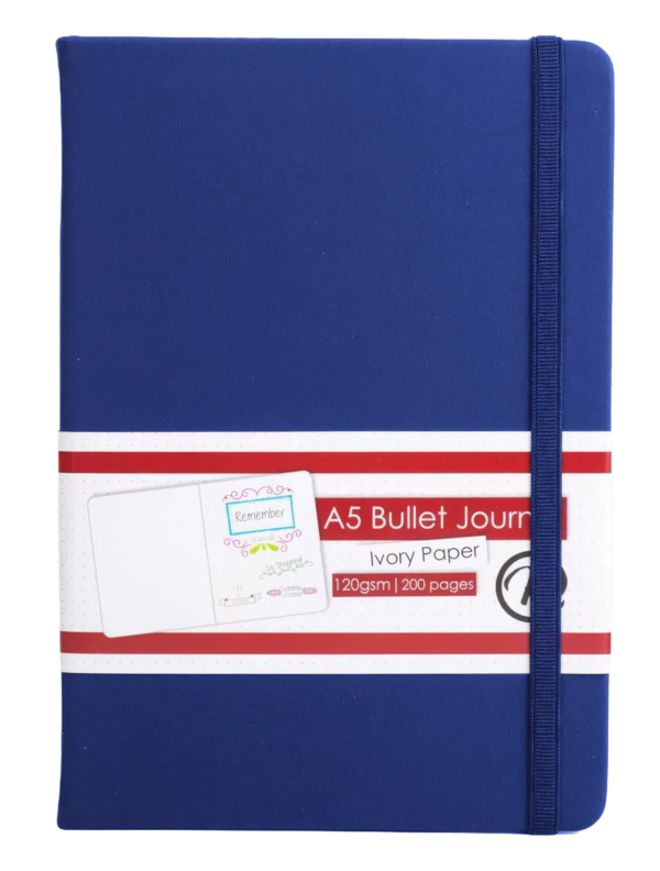 Kenzel A5 Bullet Journal Blue – Dot Grid Hardcover